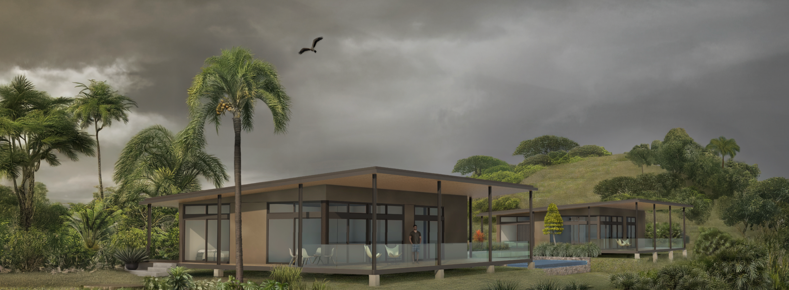Simulation architecturale du projet Casas Athala